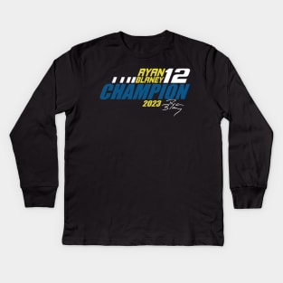 Ryan Blaney Champ Kids Long Sleeve T-Shirt